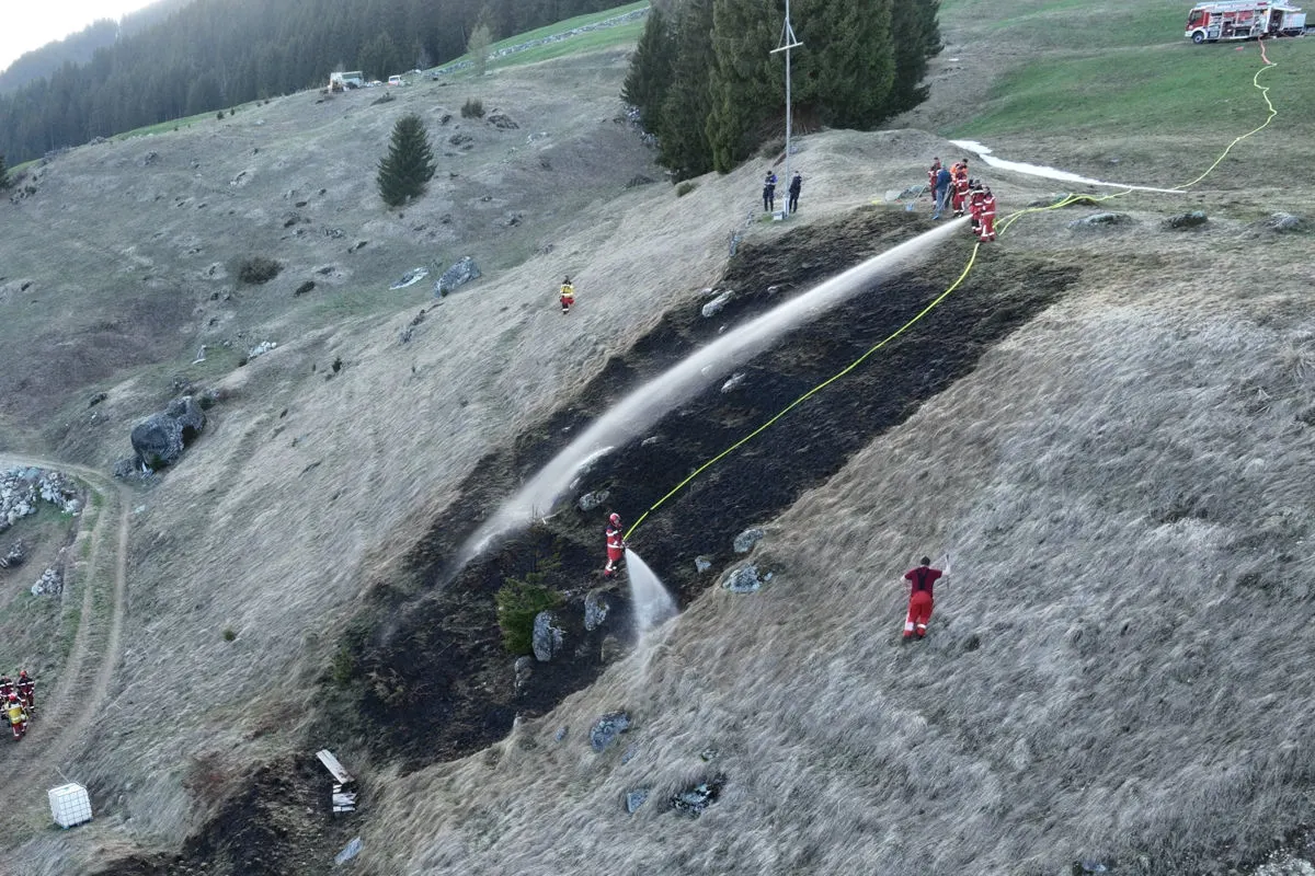 Rabius GR – Brand auf rund 1000 Quadratmetern