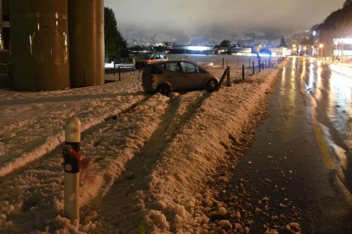 Sennwald/Sargans SG - Alkoholisierter Autofahrer zweimal verunfallt