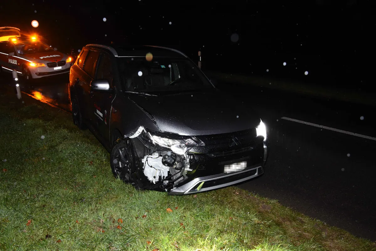 Wil SG - Unfall auf der Autobahn verursacht und weggefahren