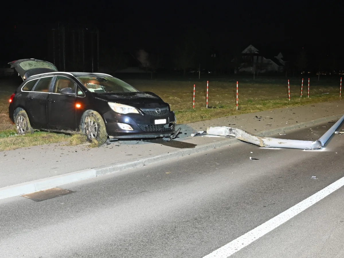 Unfall Inwil LU - Betrunkener Lenker kracht in entgegenkommendes Auto