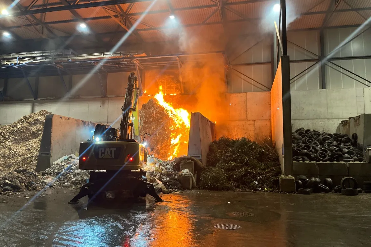 Rheineck SG - Brandfall in Recyclingfirma