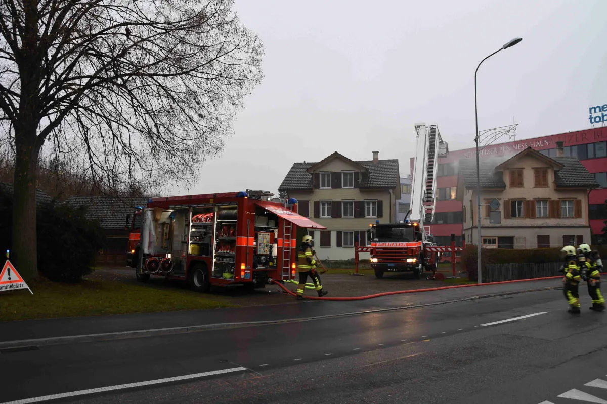 Brand in Oberbüren SG – Feuer in  einem Einfamilienhaus ausgebrochen