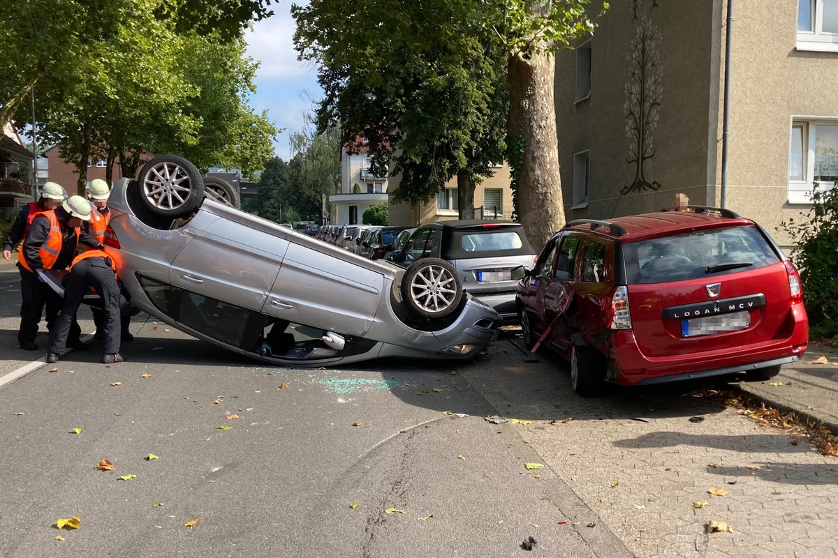  Erkrath - Wespe im Auto löst schweren Unfall aus 