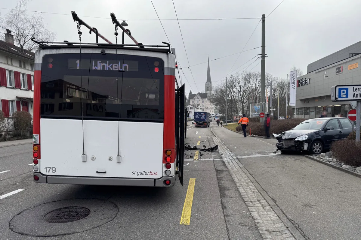 St.Gallen – Kollision nach einer Vortrittsmissachtung 