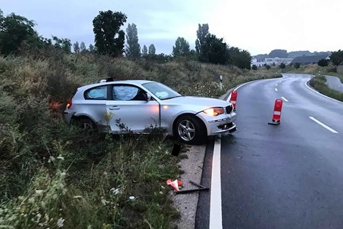 Ingelheim - 19-jähriger BMW-Fahrer unter Alkoholeinfluss verunfallt
