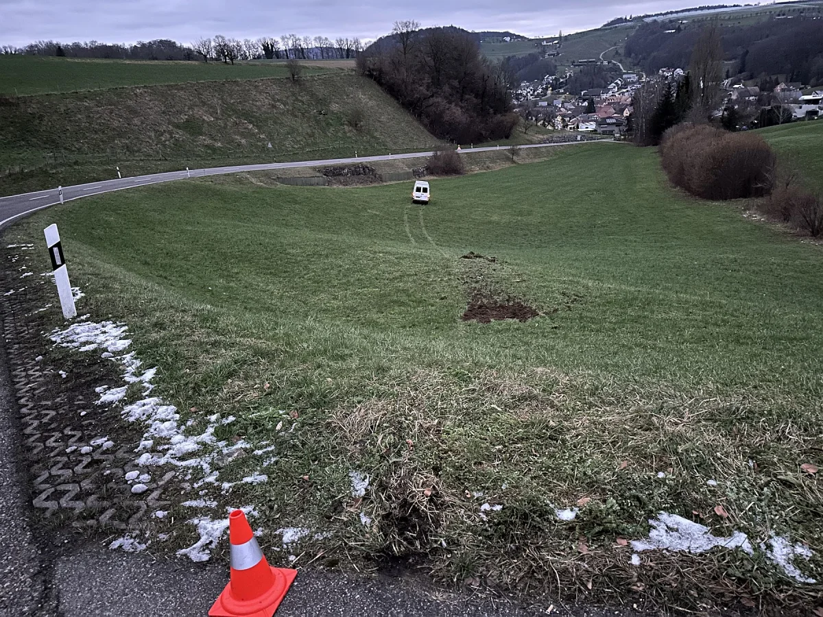Buus BL – Fahrerflucht nach Selbstunfall mit Lieferwagen – die Polizei sucht Zeugen