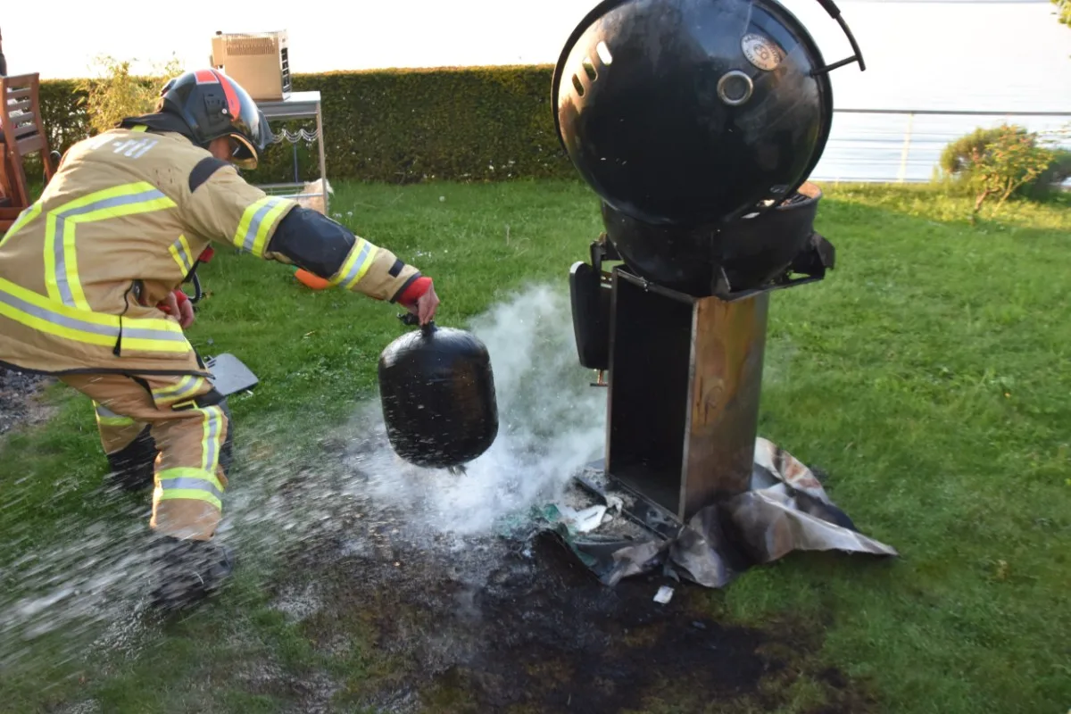 Staad SG - Gasflasche in Brand geraten