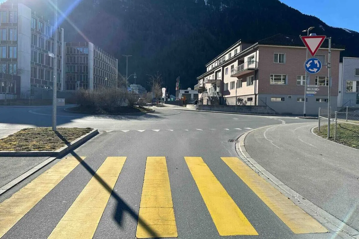 Chur GR – Unfall im Kreisel