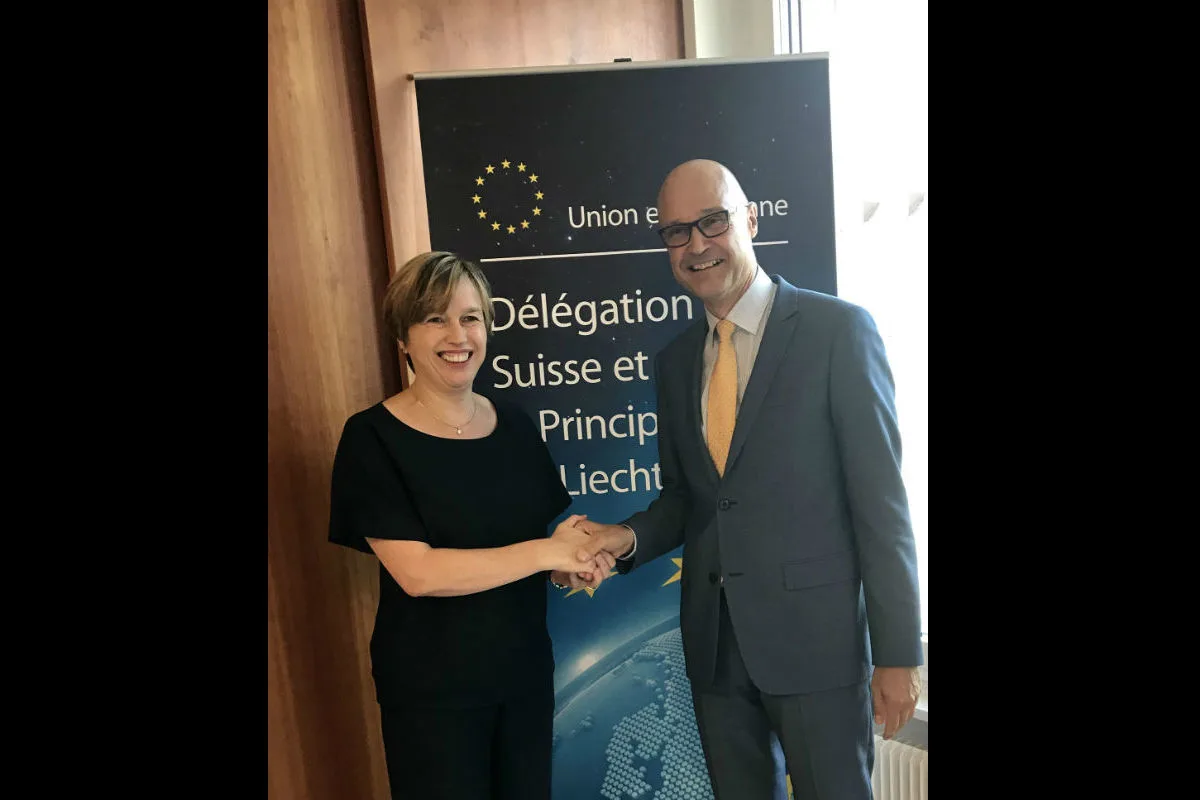 Liechtenstein/Bern - Polizeichef Jules Hoch trifft Europol-Direktorin und Fedpol-Direktorin 