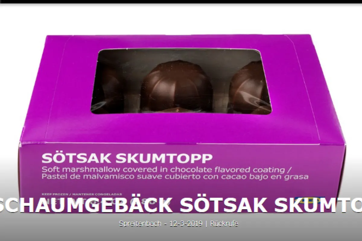 Rückruf - IKEA zieht  Schaumgebäck Sötsak  Skumtopp zurück