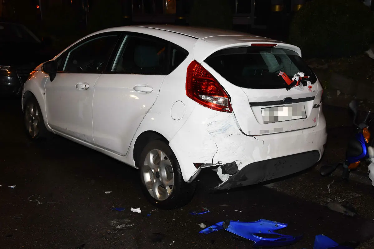 Unfall Oberuzwil SG - 17-Jähriger auf dem Roller in fahrunfähigem Zustand verunglückt