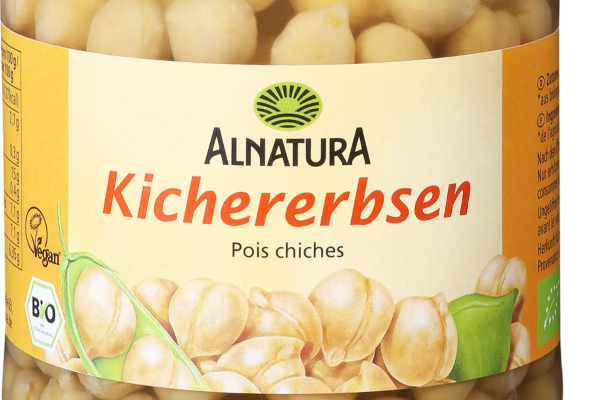 Gesundheitsgefährdung nicht auszuschliessen - Die Migros ruft Alnatura Kichererbsen im Glas zurück