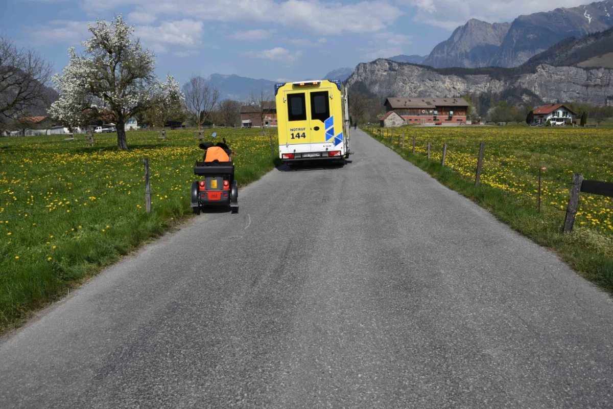 Mels SG - Unfall mit Elektro-Dreirad
