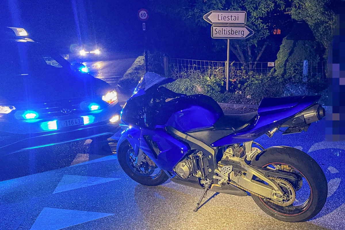 Liestal BL – 18-jähriger Motorradfahrer mit 152 km/h gestoppt