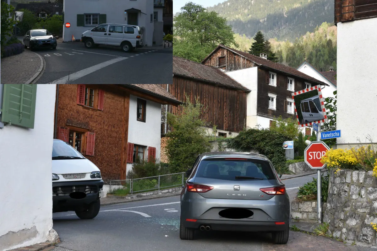 Triesen FL - Zwei Autos zusammengeprallt