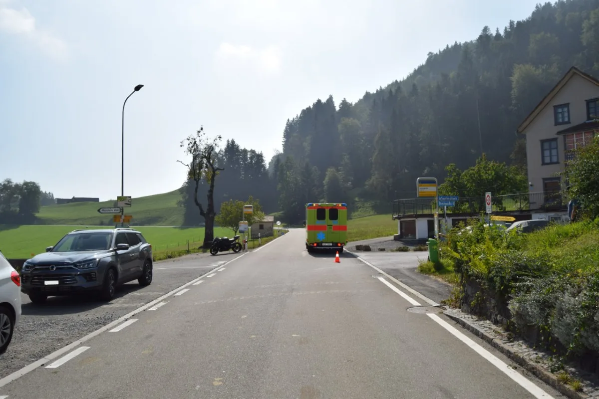 Unfall Reute AR - Autolenker übersieht Motorradfahrer