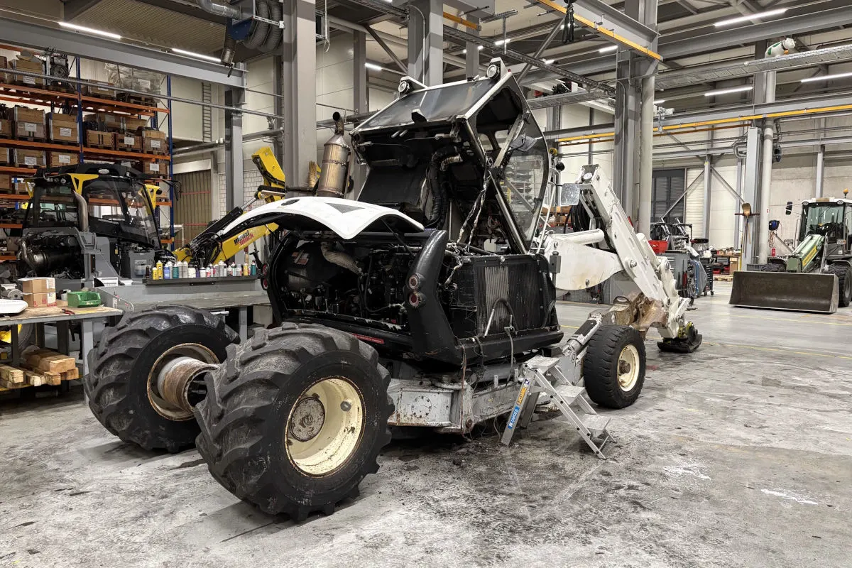 Rüthi SG – Bagger in Brand