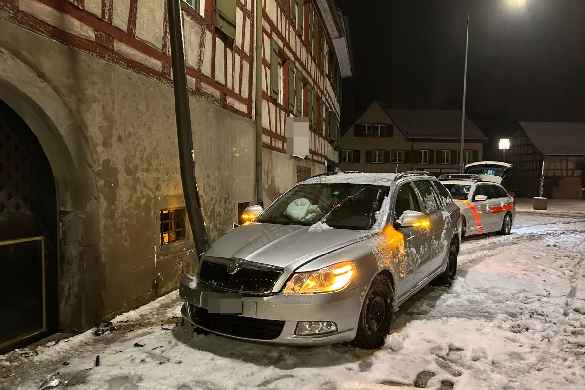 Kreuzlingen TG – Nach Selbstunfall Auto stehen gelassen
