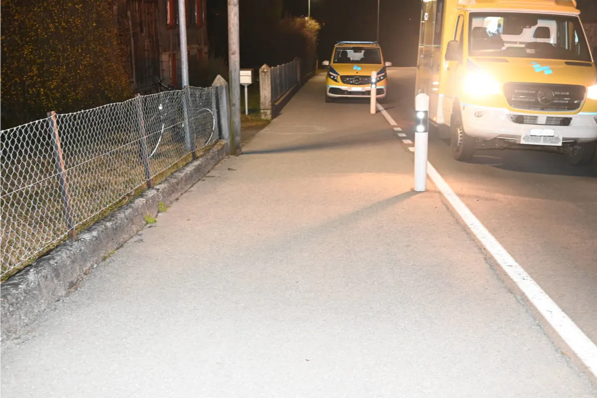 Walenstadt SG – Selbstunfall mit E-Bike endet im Spital