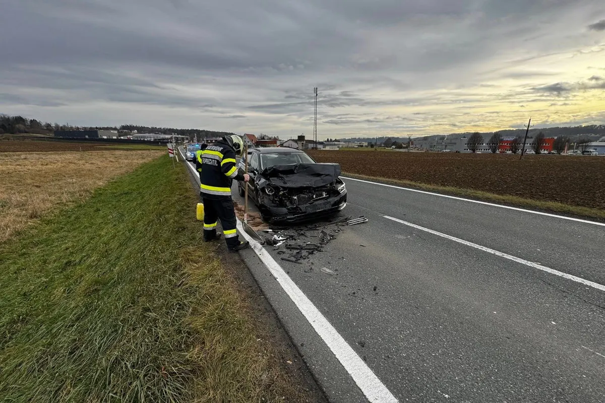 Unfall bei St. Ruprecht an der Raab ST – Schuh blockiert Bremspedal