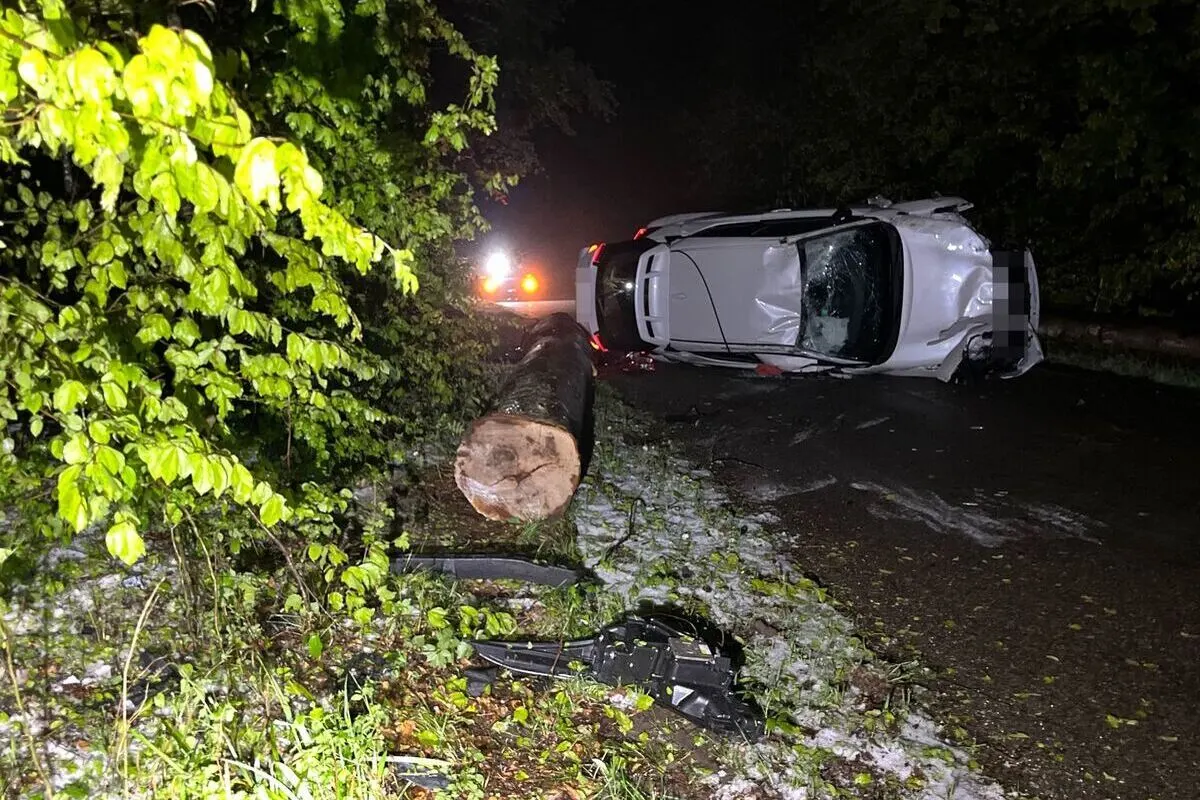 Olten SO - Auto bei Unfall überschlagen - Lenker fahrunfähig