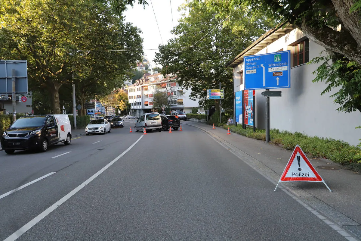 St. Gallen – Verkehrsunfall mit Sachschaden