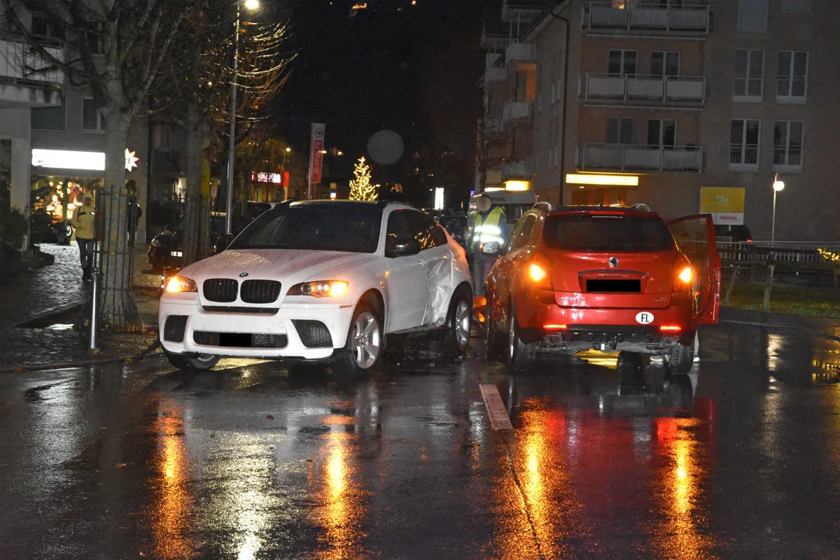 Eschen FL - Crash wegen Vortrittsmissachtung