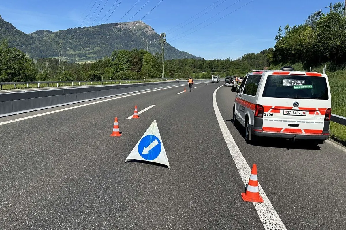 A4 Seewen SZ - Falschfahrer ohne Führerausweis gestoppt
