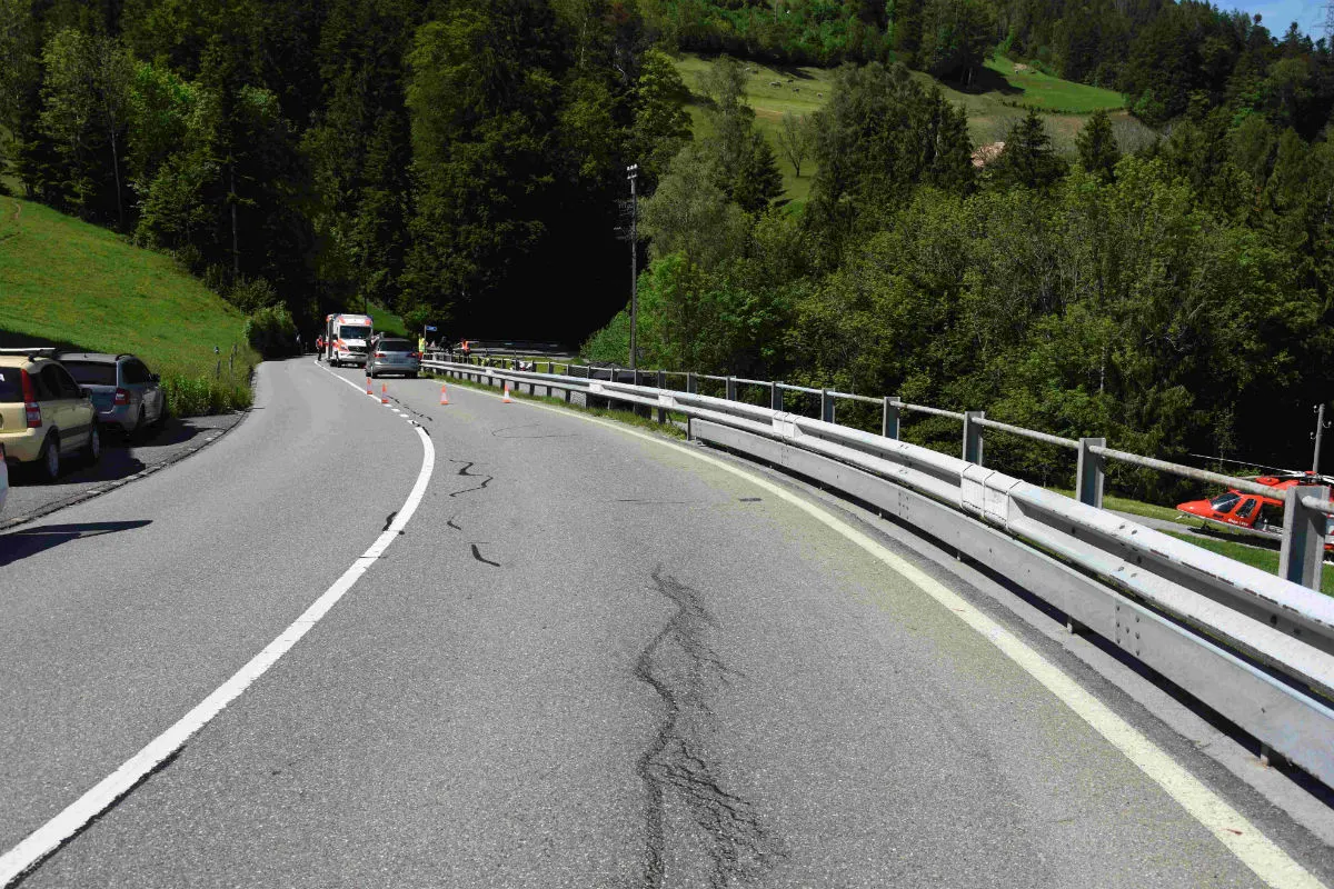 Altstätten SG - Selbstunfall mit Motorrad
