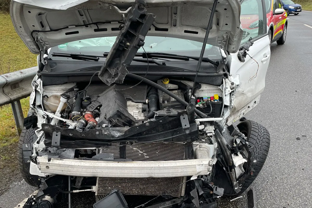 Ruschberg RP – Zwei Verletzte nach frontalem Unfall im Gegenverkehr