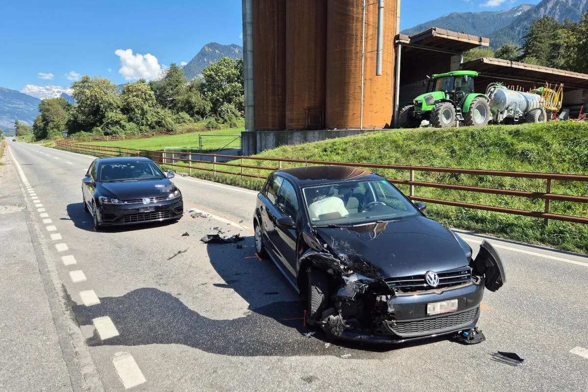 Chur GR - Auffahrunfall wegen einer Katze