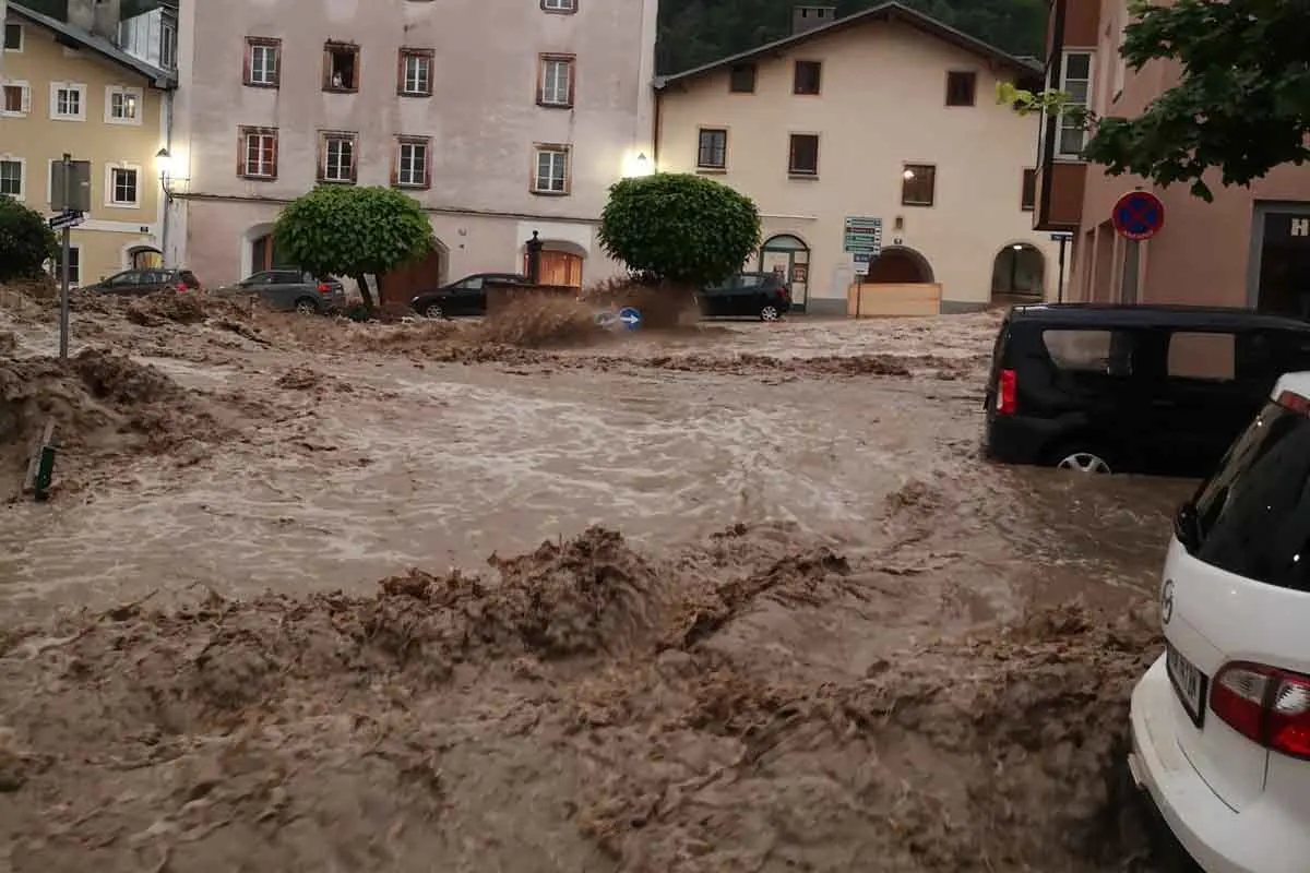 Hochwasser in Hallein
