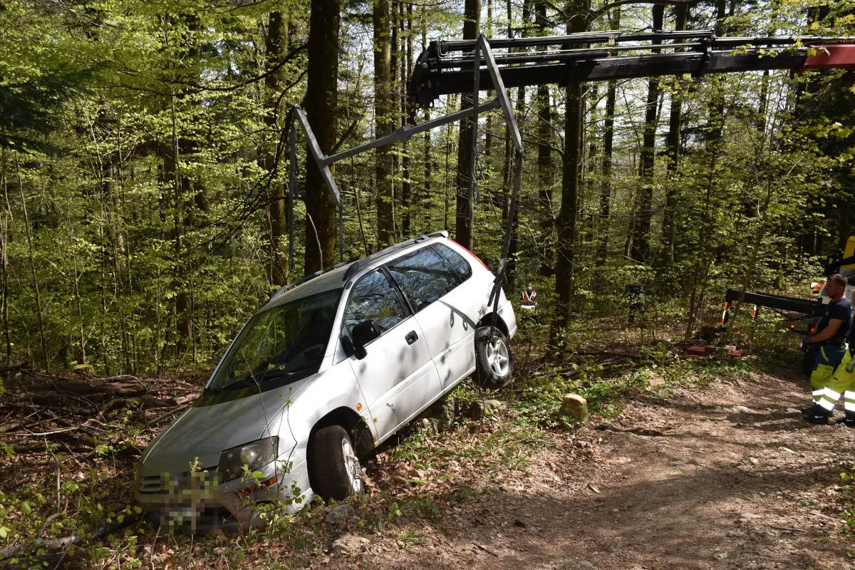Balm b. Günsberg SO – Unfall allein im Wald