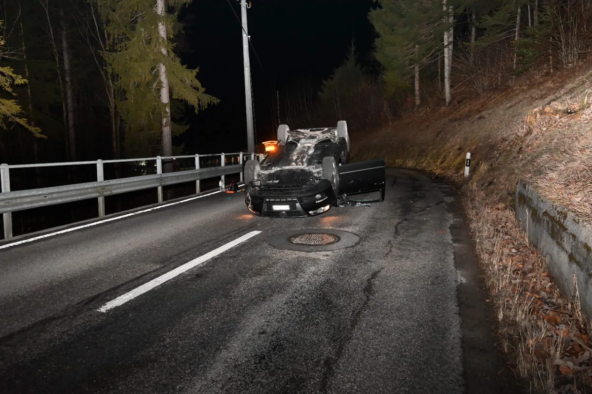  Mogelsberg SG - Fahrerin unter Alkoholeinfluss verunfallt