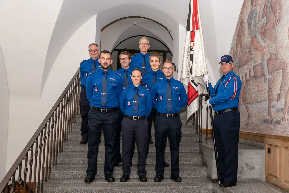 Chur GR - Fünf Polizisten/-innen vereidigt