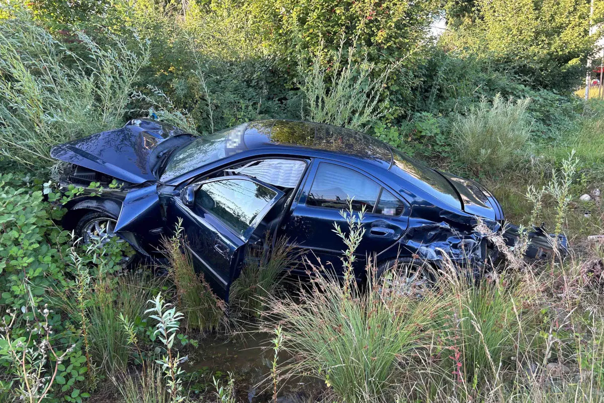 Villmergen AG – Junglenker verursacht spektakulären Selbstunfall