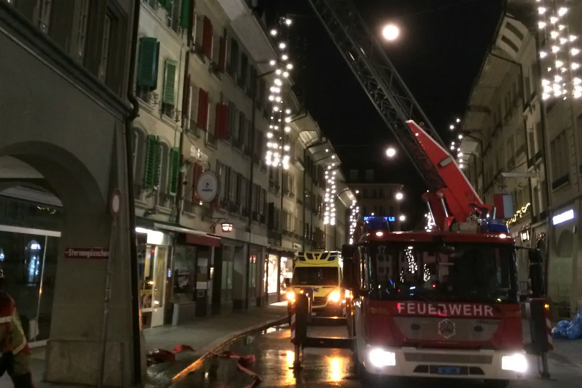 Bern BE - Brand im Dachstock