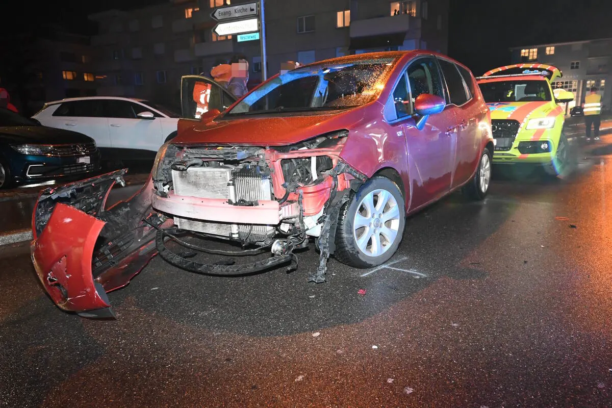 Unfall in Heerbrugg SG - 17-jährigen Motorradfahrer übersehen 