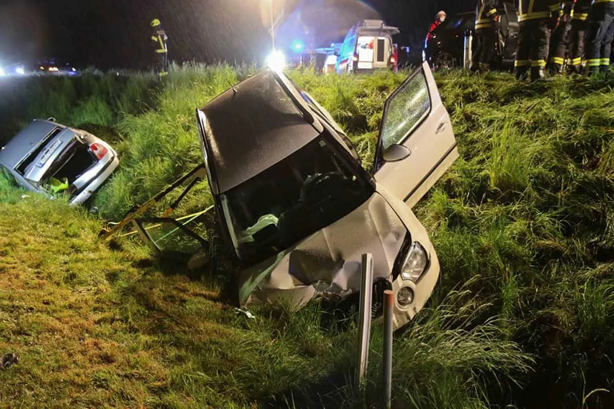 Strassensperre in Teuflau - Sieben schwer Verletzte nach Unfall