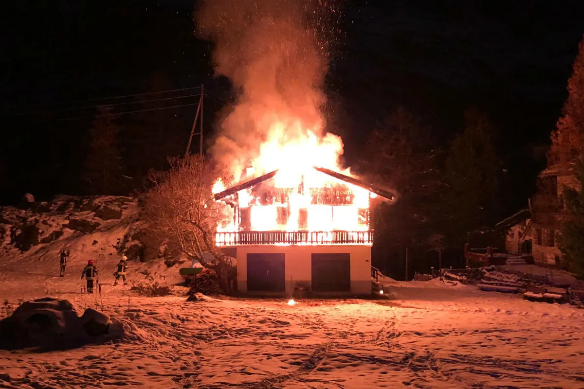 Zermatt VS - Brand in Chalet