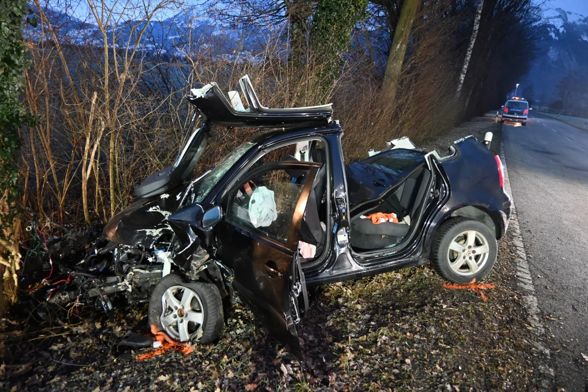Schellenberg – Autofahrer bei Unfall schwer verletzt