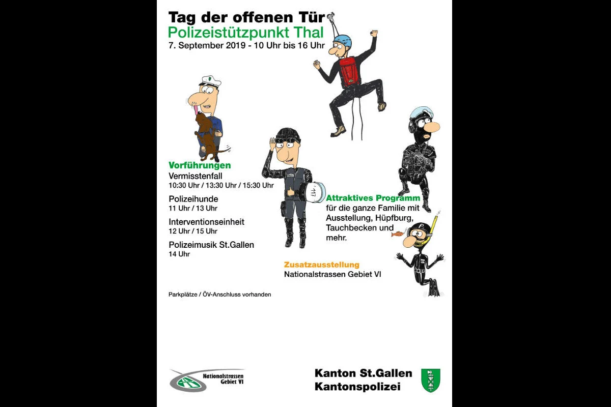 Thal SG - Tag der offenen Tür der Kantonspolizei St. Gallen