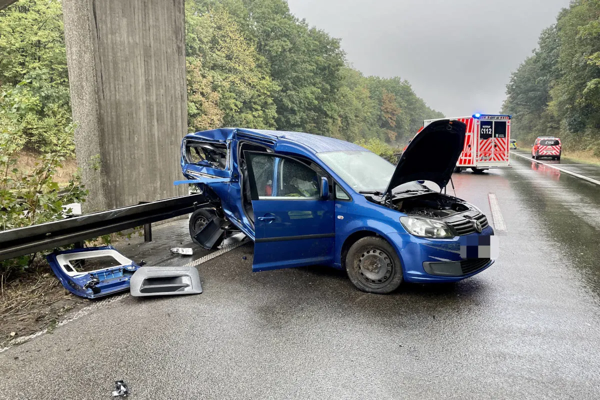 A57 Alpen – Schwerer Verkehrsunfall auf der Autobahn
