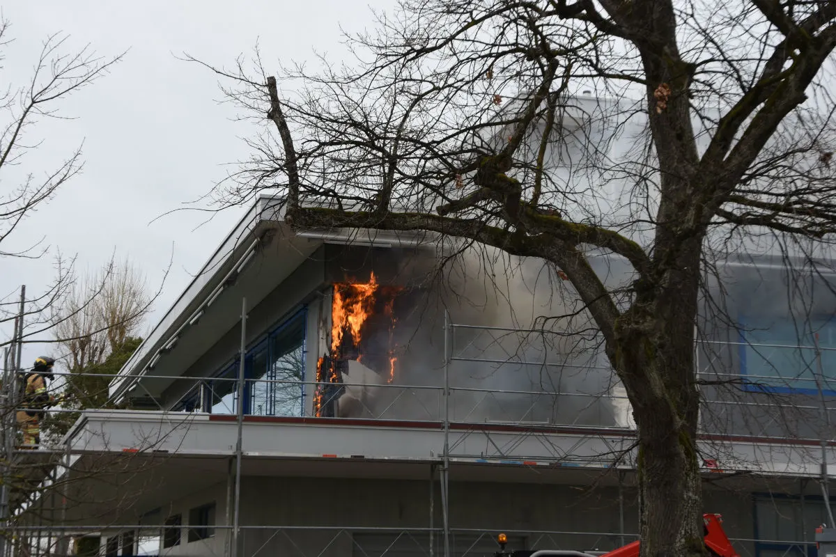 Altenrhein SG - Fassadenbrand entdeckt