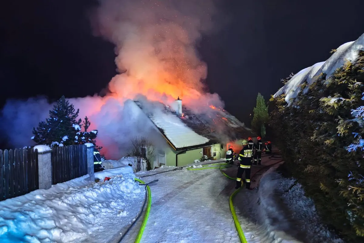 Gröbming – Wohnhaus steht in Brand