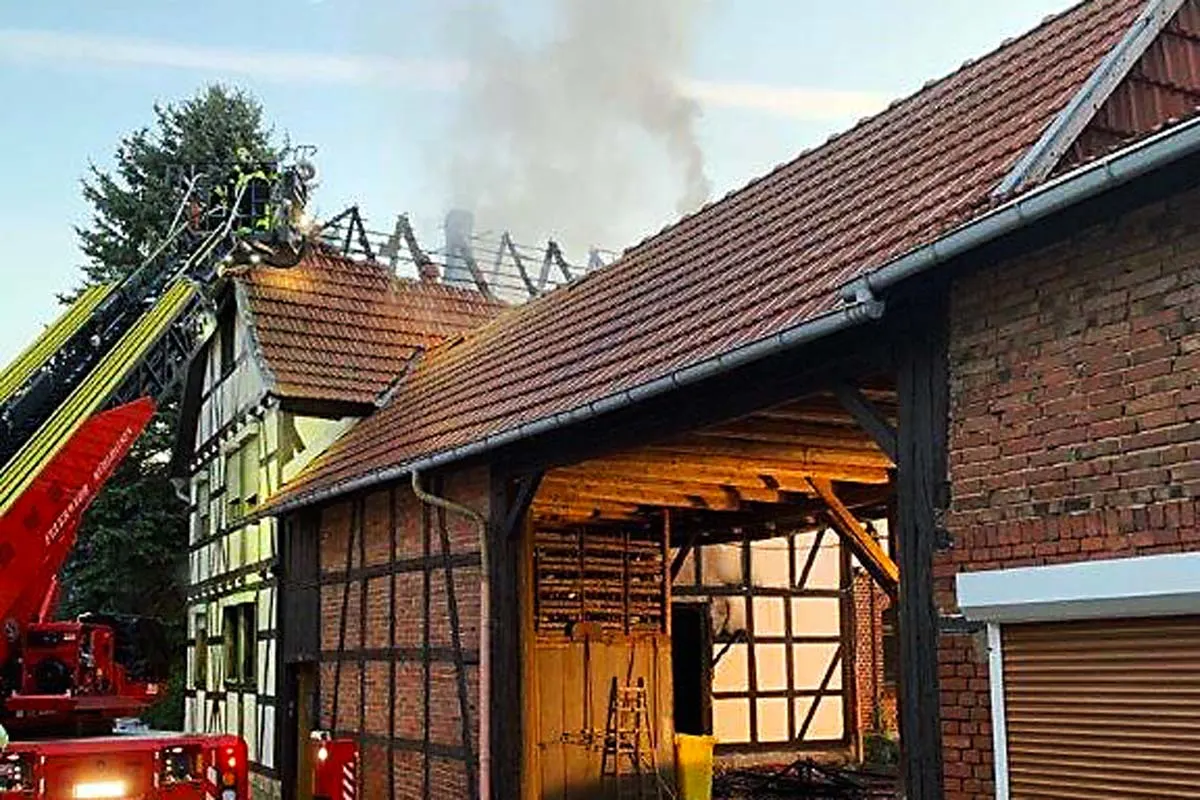Felchta - Nach Wohnhausbrand ein Bewohner im Krankenhaus