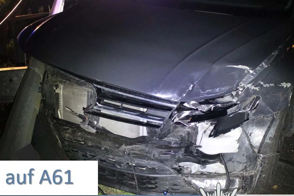 Unfall in Dannstadt - VW Fahrer am Steuer eingeschlafen