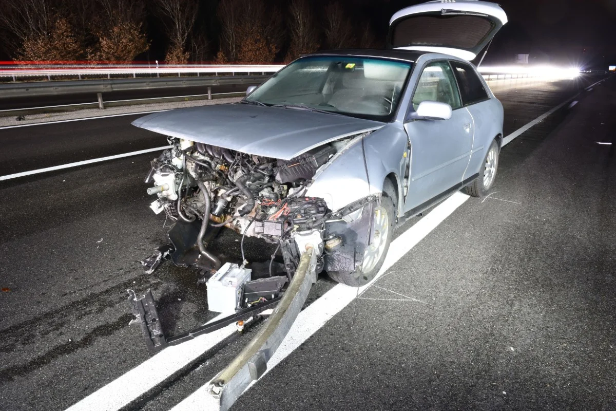 Reiden LU - Selbstunfall auf Autobahn A2