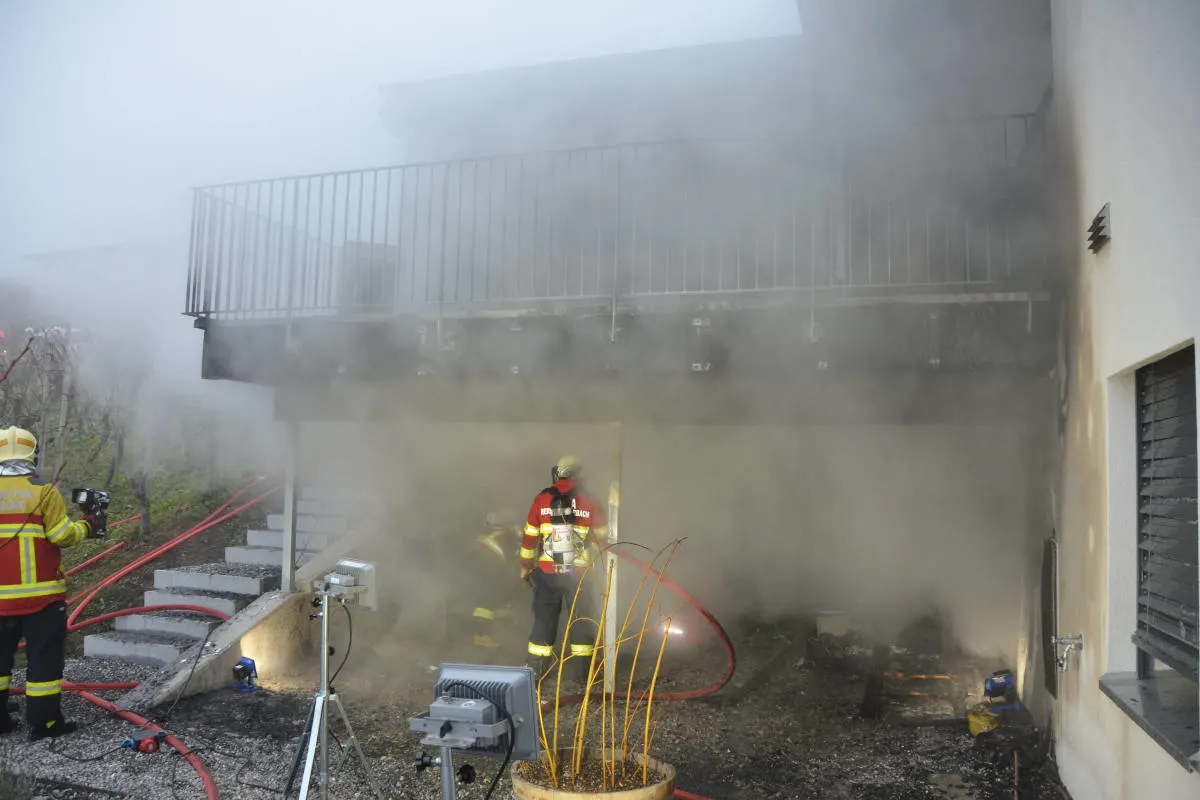 Brand in Marbach SG – Sauna in Feuer aufgegangen