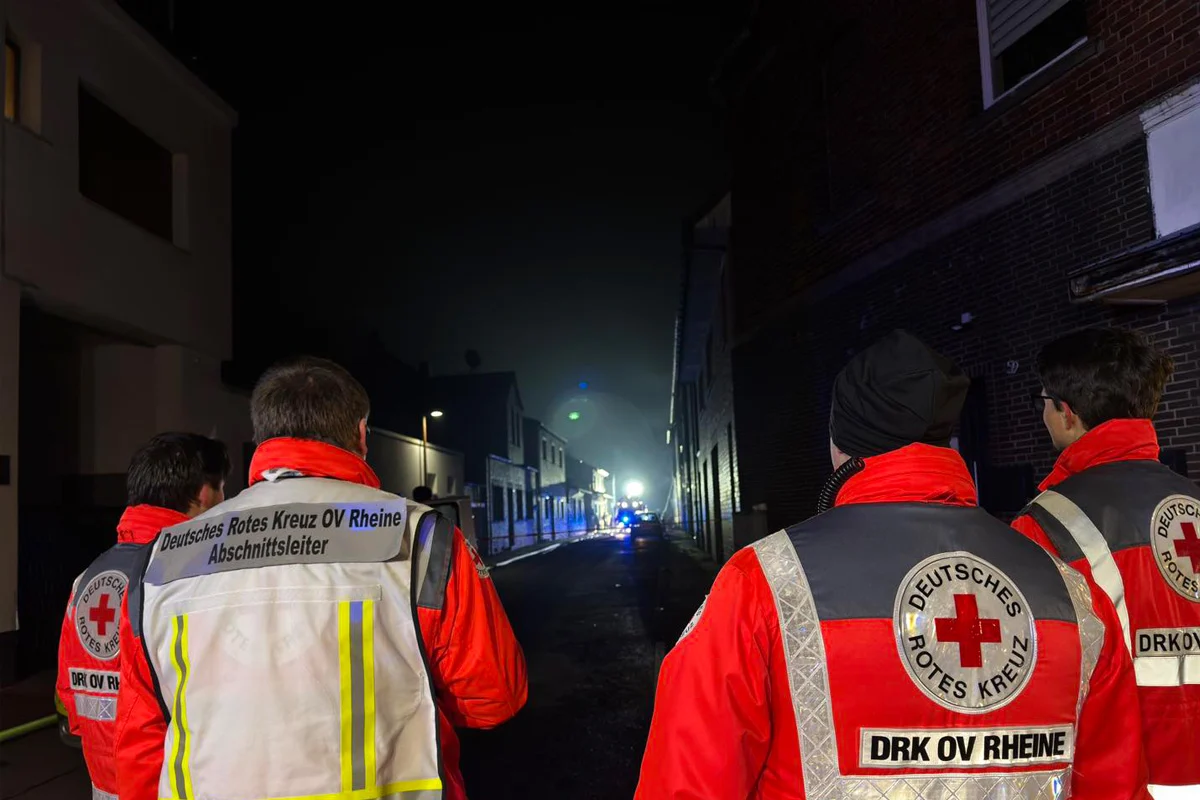 Rheine – Explosion und Brand in Mehrfamilienhaus